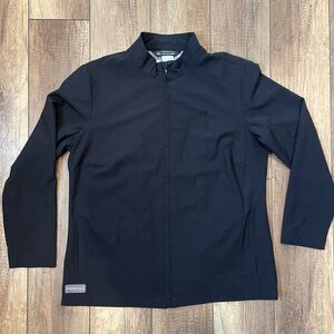 Travis Mathew Black Utility Zip-Up Athleisure Jacket